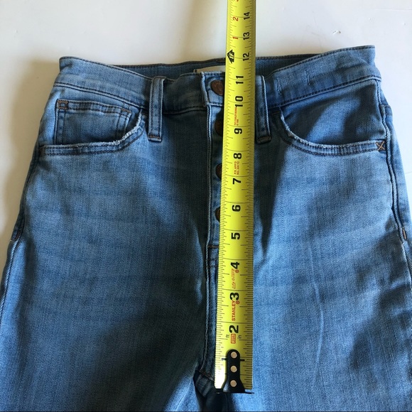 Madewell Roadtripper 11” HighRise Jeans Button Front Edition Size 25 - Picture 13 of 16